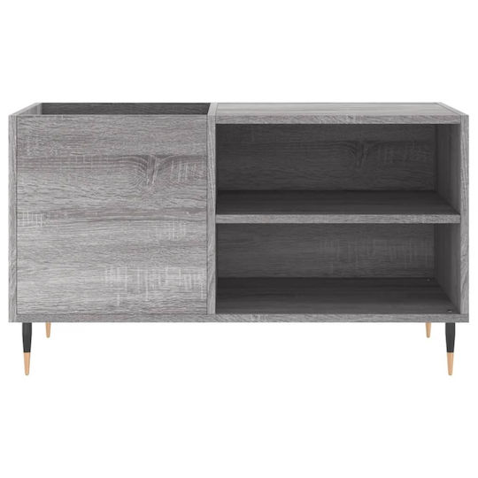 vidaXL Мебел за Hi-Fi Сив 38x85x48см