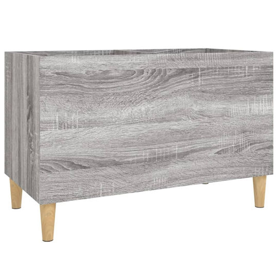 vidaXL Мебел за Hi-Fi Сив 38x74.5x48см
