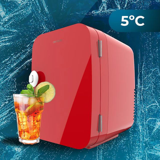 Cecotec Rio Kosmetik-Kühlschrank 4lt mit Heizfunktion Rotes