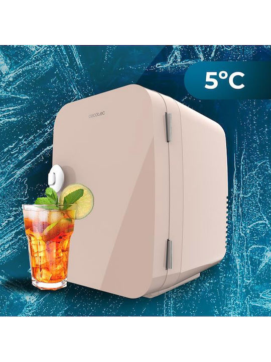 Cecotec Rio Ψυγείο Καλλυντικών 4lt με Ράφι & Λειτουργία Θέρμανσης Μπεζ