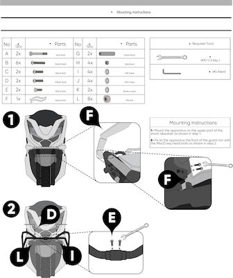 GP Kompozit Προστατευτικά Κάγκελα για Honda PCX 125