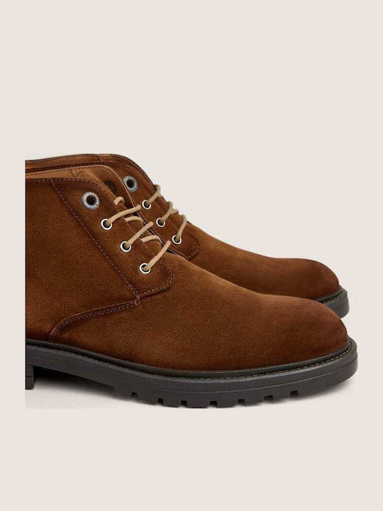 Suede Καφέ Ανδρικά Μποτάκια