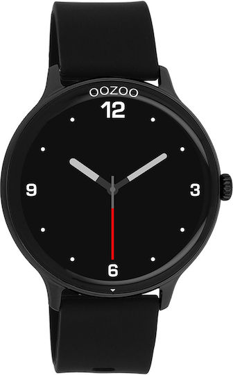 Oozoo Q00134 45mm Smartwatch με Παλμογράφο (Μαύρο)