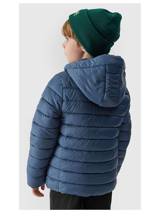 Kids' Casual Jacket Short with Hood Dark blue.