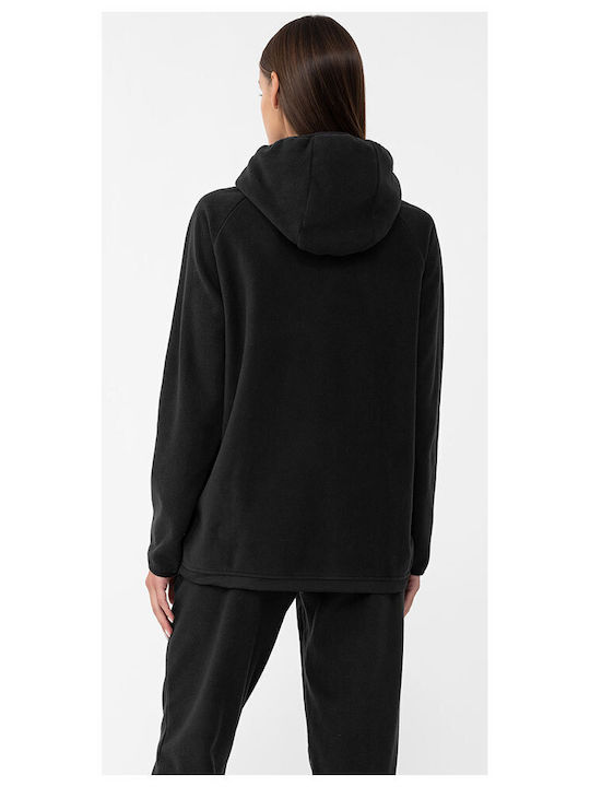4F Winter Women's Fleece Blouse Long Sleeve Black