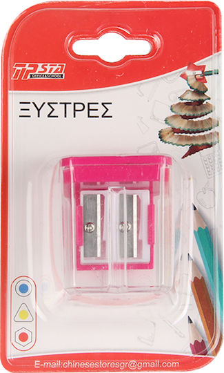 Tpster Plastic Sharpener Pink Barrel 1pcs