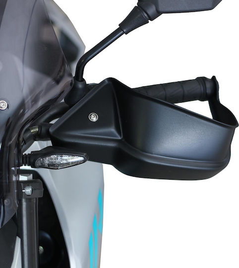 GP Kompozit Motorcycle Protective Hand Guards in Black Colour