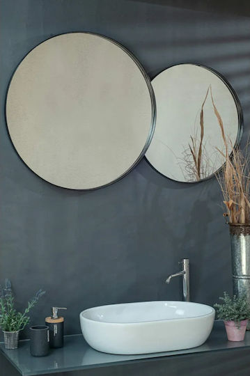 Bathroom Mirror made of Stainless Steel 117x70cm Pink