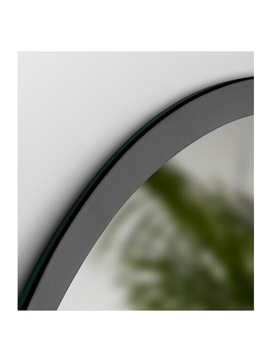 Ebir Iluminacion Οβάλ Καθρέπτης Μπάνιου Led από Μέταλλο 60x70cm Μαύρος