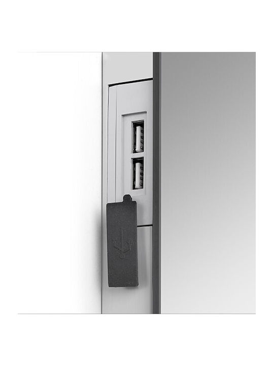 Ebir Iluminacion Bathroom Mirror Led Touch with Bluetooth with Shelf 60x80cm