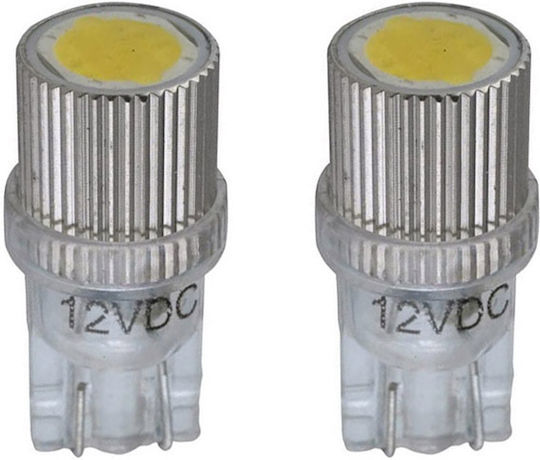 Racesport Λάμπες Αυτοκινήτου T10 / W5W LED Λευκό 12V 1W 2τμχ
