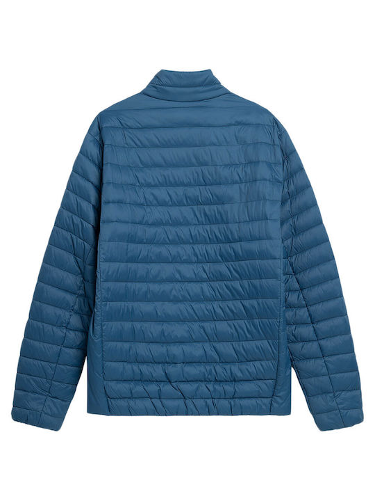 4F Herren Winter Jacke Puffer Blau