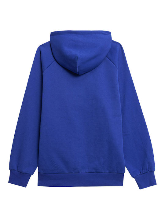 4F Men's Sweatshirt with Hood Blue