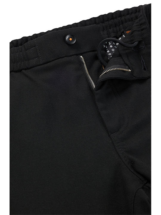Παντελόνι Chino σε Tapered Γραμμή Μαύρο