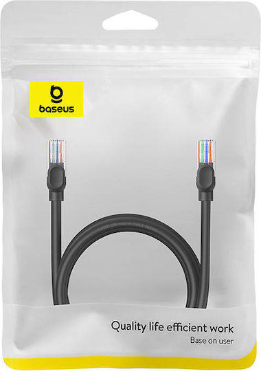 Baseus U/UTP Cat.5 Ethernet Network Cable 1.5m Black 1pcs