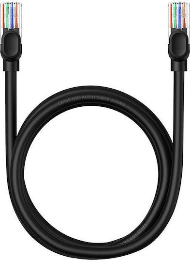 Baseus U/UTP Cat.5 Ethernet Network Cable 1.5m Black 1pcs