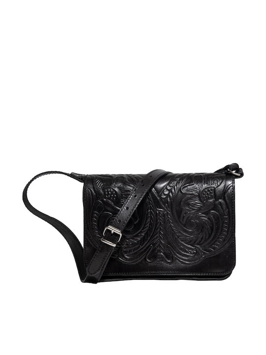 -leather Leather Women's Bag Shoulder Black