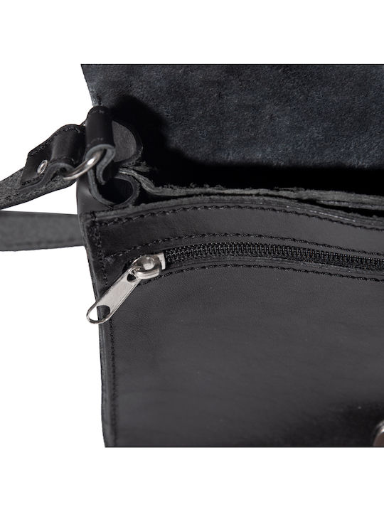 -leather Leather Women's Bag Shoulder Black
