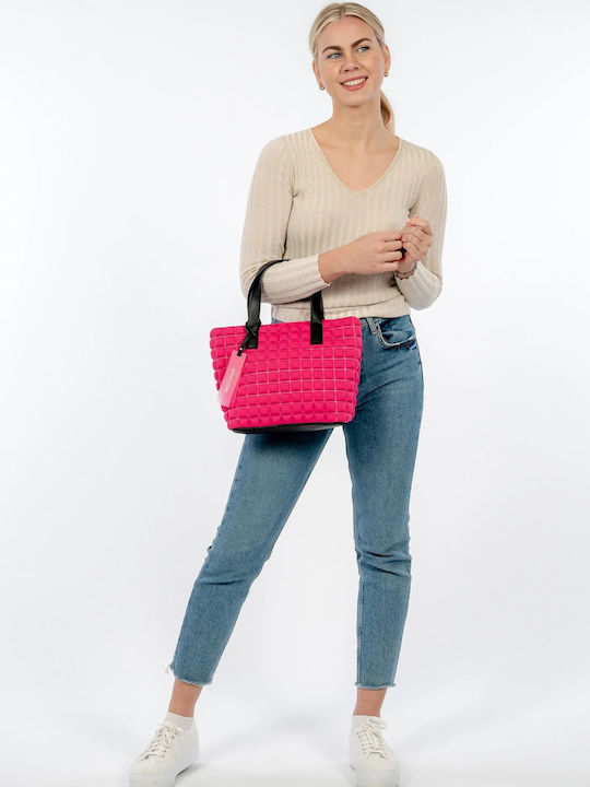 Γυναικεία Τσάντα Shopper Ώμου Φούξια