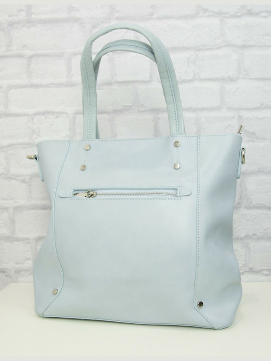 Huxley & Grace Μονόχρωμη Women's Bag Shoulder Light Blue