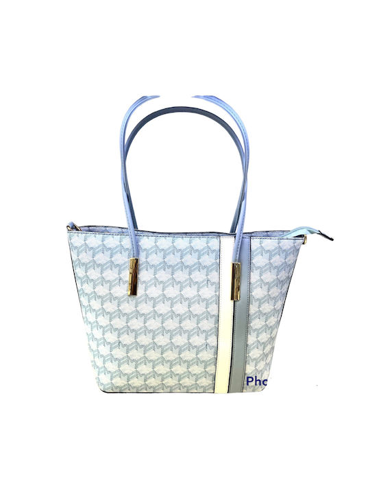 Vosntou Rispa Damen Tasche Shopper Schulter Hellblau