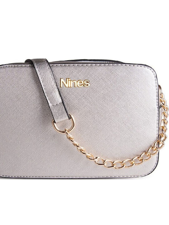 Geantă de damă Crossbody Argintie