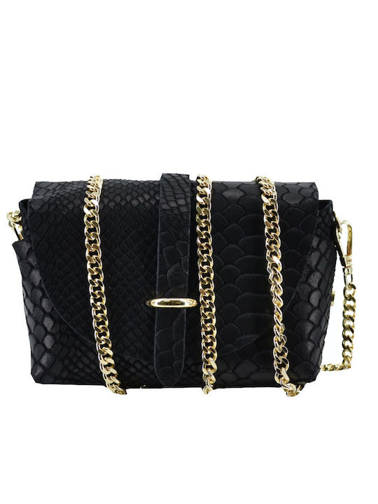 Leather Women's Bag Shoulder Black