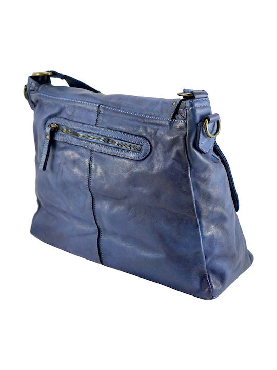 Mybag Mybag Leather Women's Bag Shoulder Blue