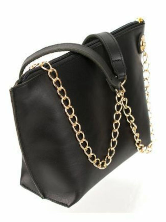 Kouros Leder Damen Tasche Schulter Schwarz