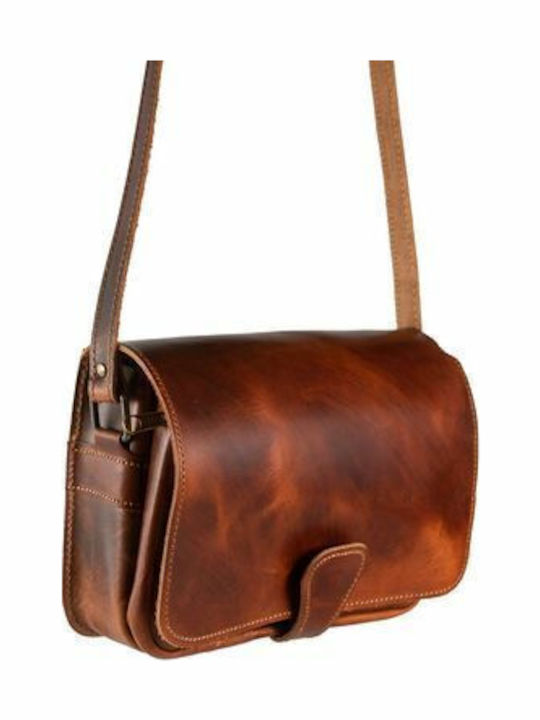 -women's Leather Women's Bag Crossbody Brown