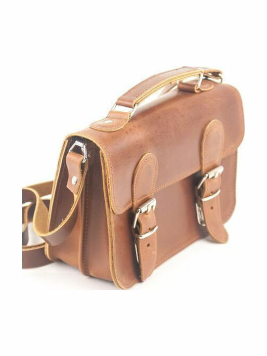 By -leather Leather Women's Bag Handbag Tabac Brown