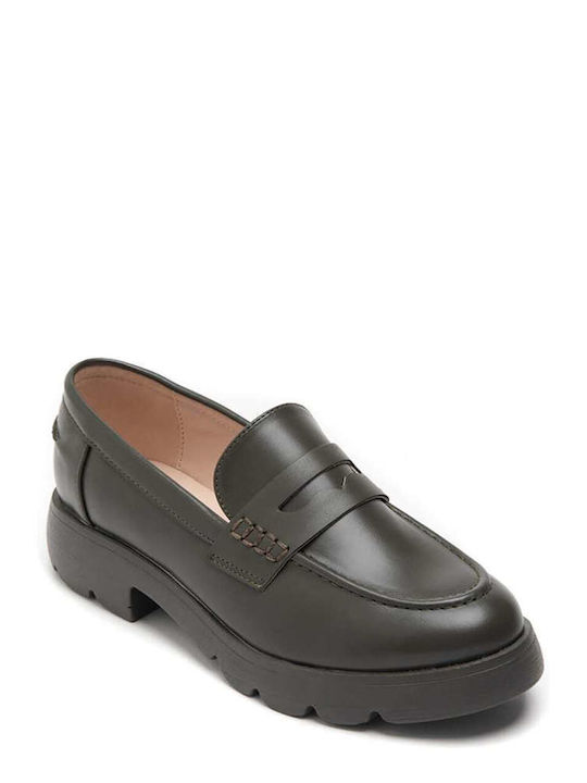 Keep Fred Γυναικεία Loafers σε Πράσινο Χρώμα