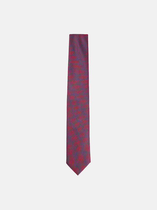 Hugo Boss Herren Krawatte Seide Monochrom in Burgundisch Farbe
