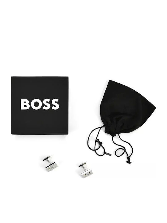 Boss Мансети от Silver в Сребрист Цвят