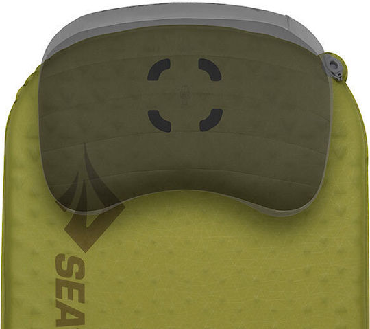 Sea to Summit Self-Inflating Single Camping Sleeping Mat 198x64cm Thickness 3.8cm in Green color