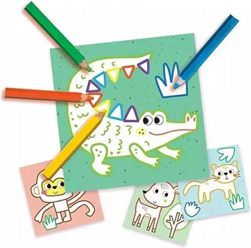Ses Creative Painting My First-3 In 1 Fingerpainting, Sticking Shapes for Children 1+ Years