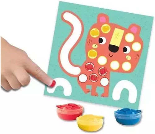 Ses Creative Painting My First-3 In 1 Fingerpainting, Sticking Shapes for Children 1+ Years