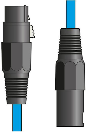 Citronic Cable XLR female / XLR male - XLR female Μπλε 1.5m (XF-XM150BL 190.092UK)