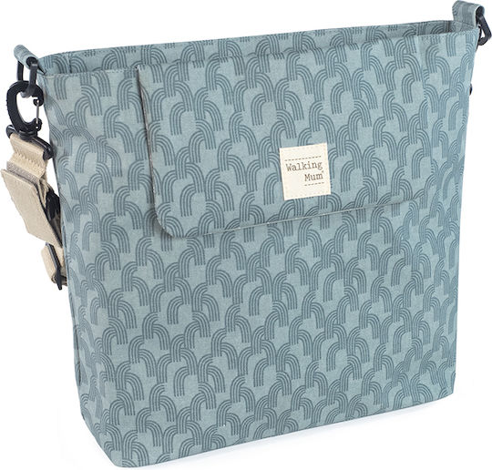 Walking Mum Walking Mum Shoulder Bag Changing Pad Tulum Blue 41x41cm
