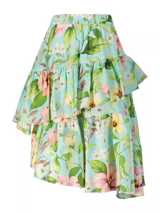 Παιδική Φούστα Floral Πράσινη