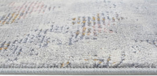 Decostar Oblong Des-s 1784-110 Modern Bedroom Rugs Set Gray DE172180 3pcs