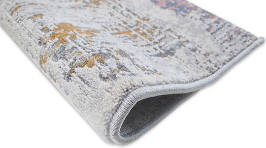 Decostar Oblong Des-s 1783-110 Modern Bedroom Rugs Set Gray DE172178 3pcs