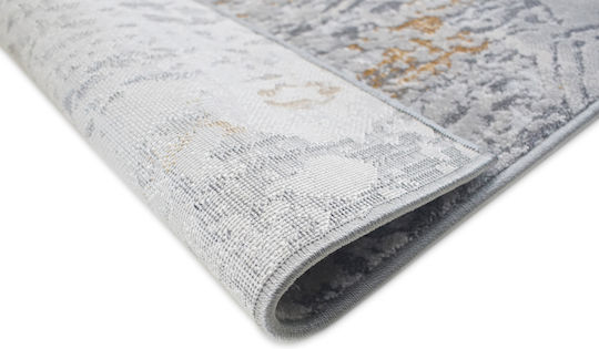 Decostar Gen Des-s 1782-111 Modern Bedroom Rugs Set Gray DE172173 3pcs