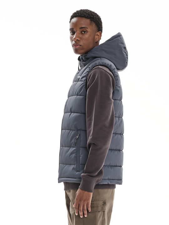 Geacă Fără Mâneci De Iarnă Puffer Waterproof Și Cu Protecție Împotriva Vântului Albastră