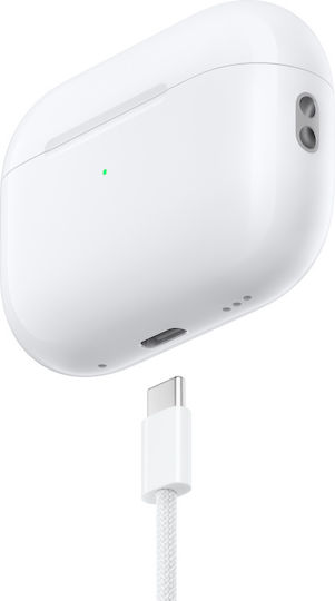 Apple AirPods Pro 2 με MagSafe Charging Case (USB‑C) In-ear Bluetooth Handsfree Earphones with Sweat Resistance and Charging Case White