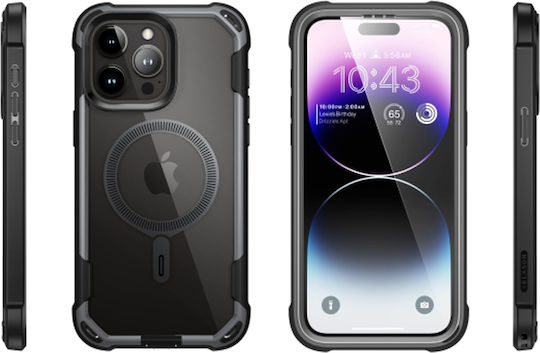 Supcase Ares 360 Full Cover Plastic / Silicone 2mm Black (iPhone 15 Pro Max)