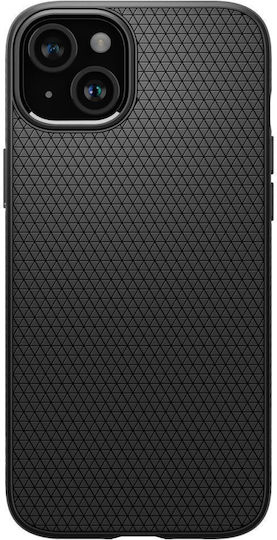 Spigen Liquid Air Back Cover Silicone Black (iPhone 15 Plus)