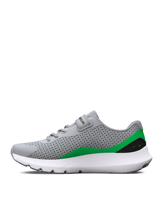 Bps Surge 3 Ac Kids Sports Shoes Running with Hoop & Loop Closure Gray