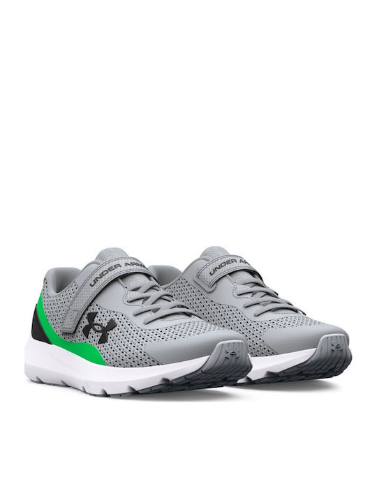 Bps Surge 3 Ac Kids Sports Shoes Running with Hoop & Loop Closure Gray