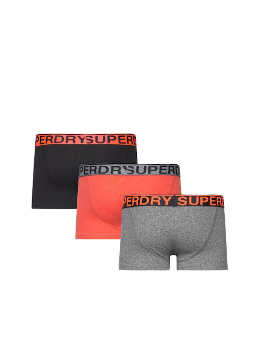 Superdry Herren Boxershorts Schwarz 3Packung